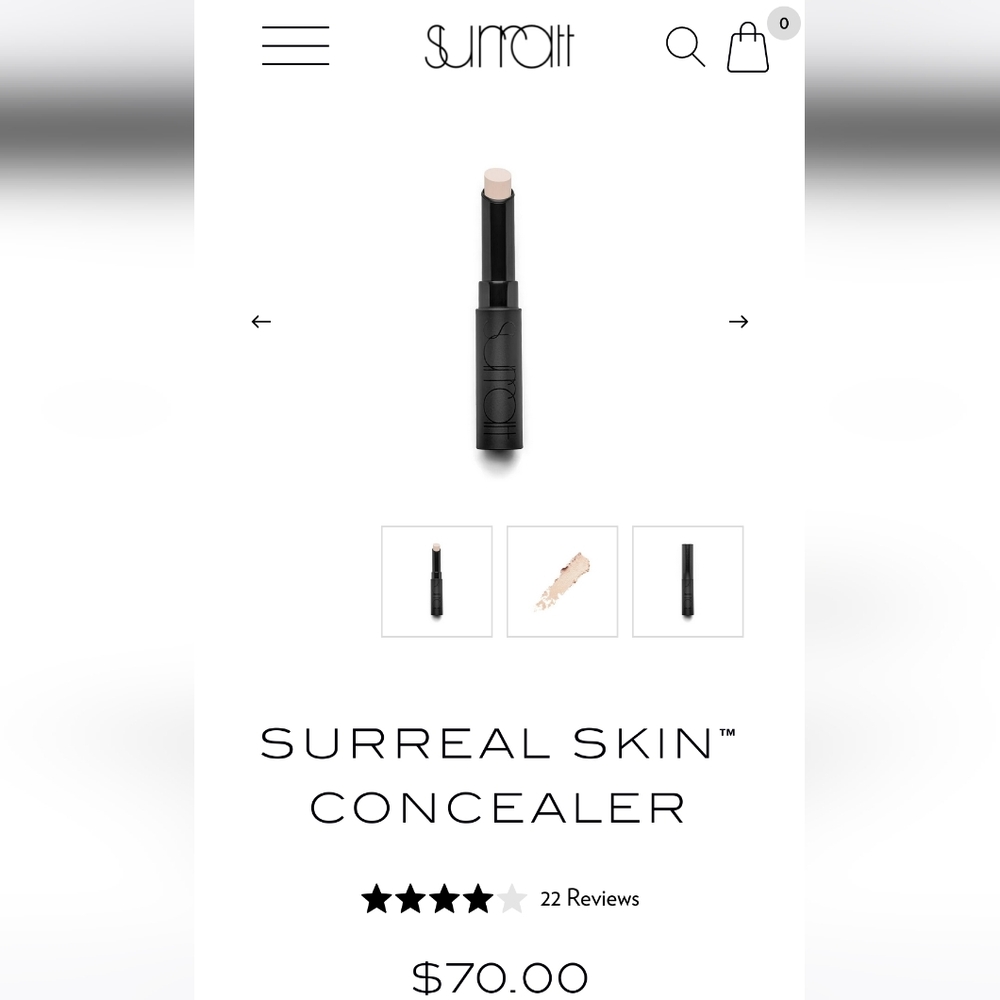 Brand new Surratt Surreal Skin concealer shade 1 Very Fair Pink Undertones